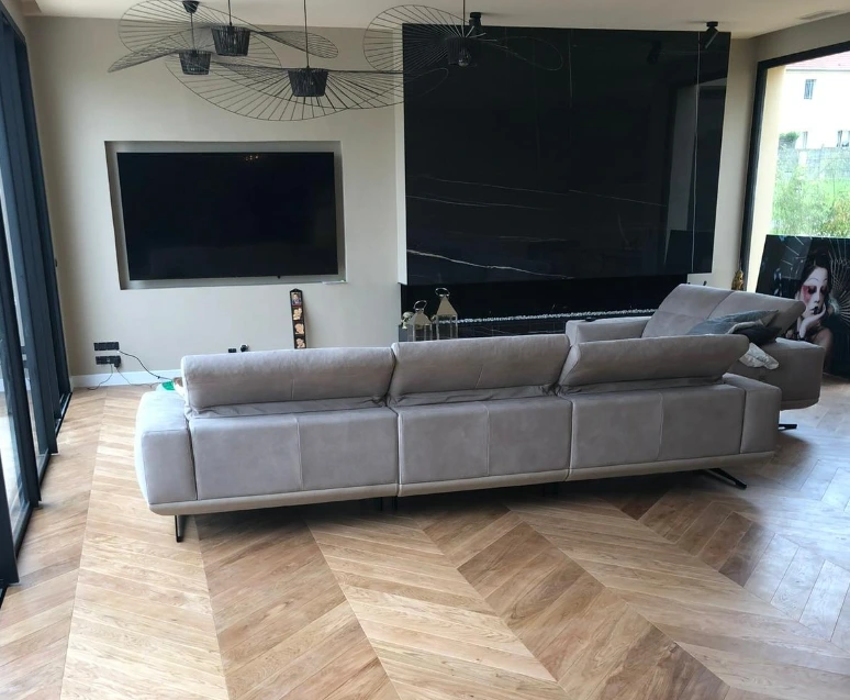 point de hongrie rénovation salon parquet massif versailles